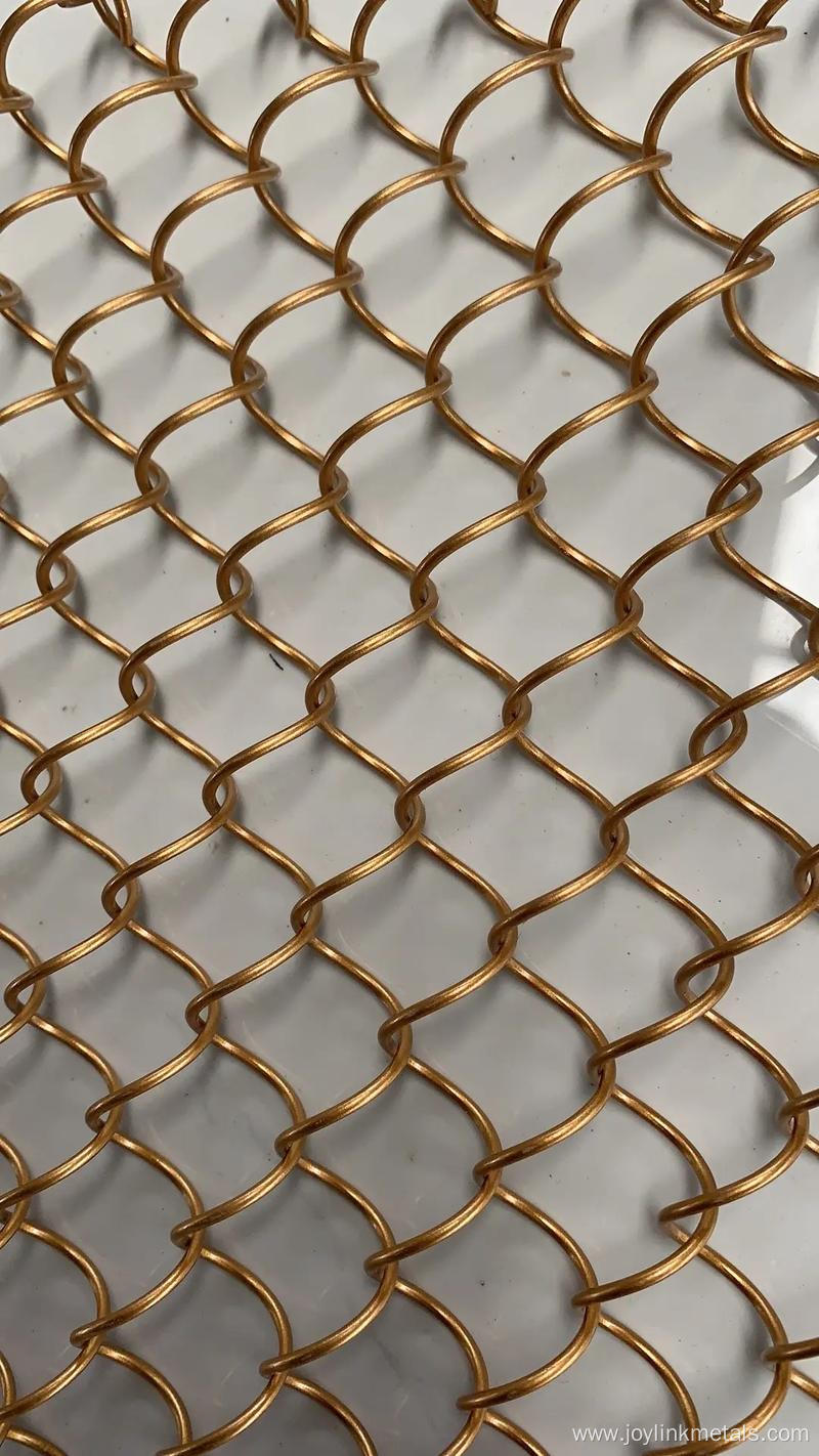 golden decorative mesh curtain