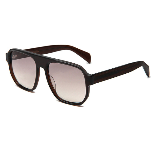 Premium Vintage Oversized Flat-Top Aviator Sunglasses