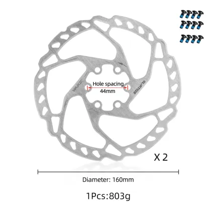 WAKE Bicycle Mechanical Brake Calipers - Aluminum Alloy Front and Rear Brakes with Pads