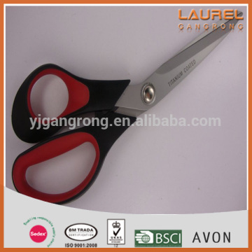 8" Left-hand scissors in stainless steel in PP & TPR handle