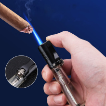 Torch Turbo Lighter gas Lighter Cigarettes Lighters Spray Gun Lighter 1300C Visible Gas Metal lighters smoking accessories