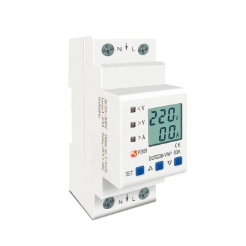 Multi-Function 110V/230V Over/Under Voltage Protector with Current Monitoring and Energy Meter