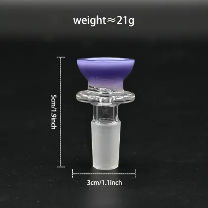 Purple glass smoking accessories