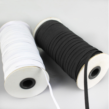 ค้นหาแถบยืดหยุ่น: เทปโพลีเอสเตอร์ถักนิตติ้งสีขาวและสีดำ 3mm-15mm