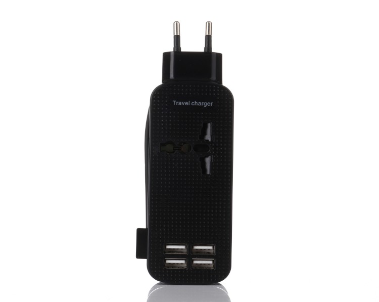 Universal 4-port USB Port Travel Charger Adapter