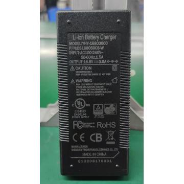 Carregador de bateria de lítio 16,8V 3a