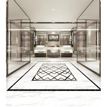 White Color Marble Flooring Full Polished Porcelain Tile