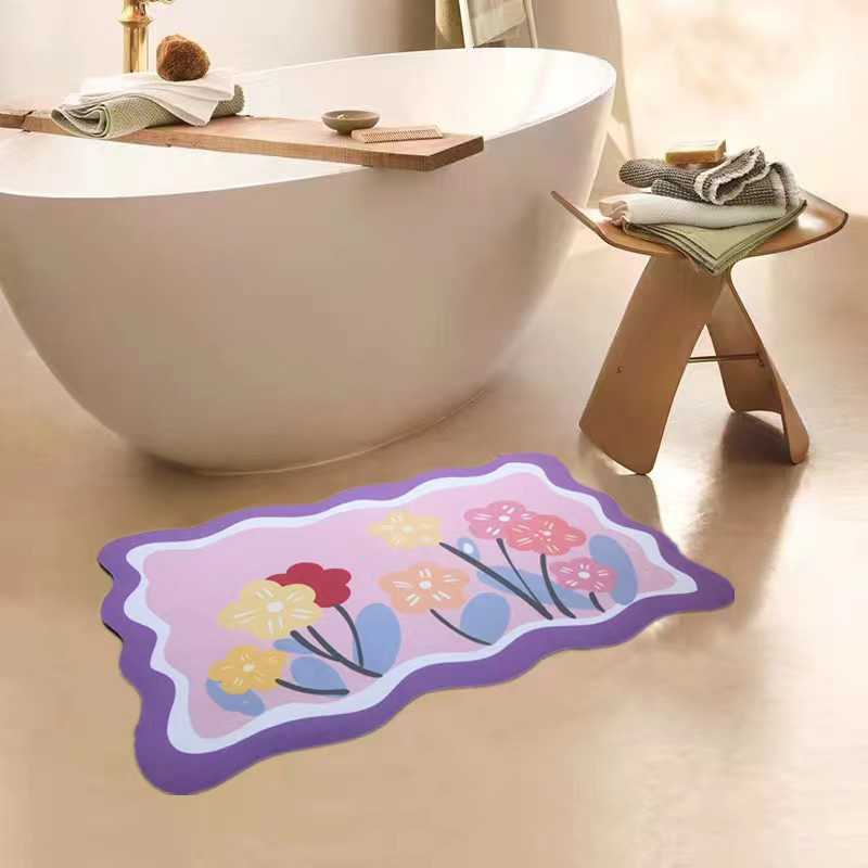 Tapis de douche de terre de diatomées