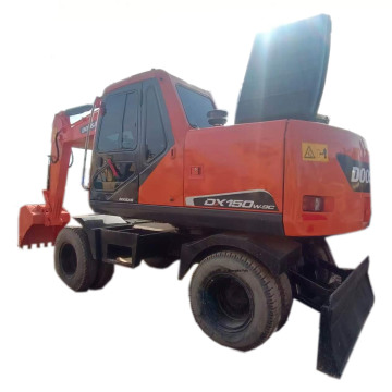 Affordable Second-hand Doosan DX150-9C Wheel Excavator: High Quality Used Equipment