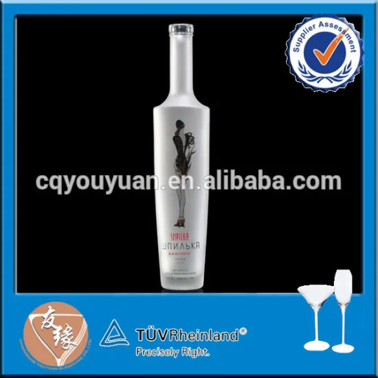 Woman body decaled 375ml glass bottle importers