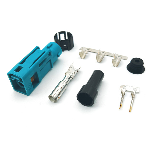 Single Straight Waterproof Fakra Female Cable Connector