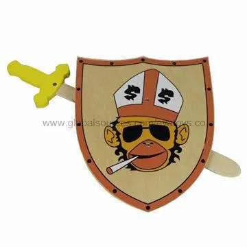 Kids' Wooden Weapons Swords, Conforms to EN 71 Test, Various Colors are Available