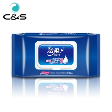 80 Pieces Pure Water Nonwoven Disposable Wet Wipes
