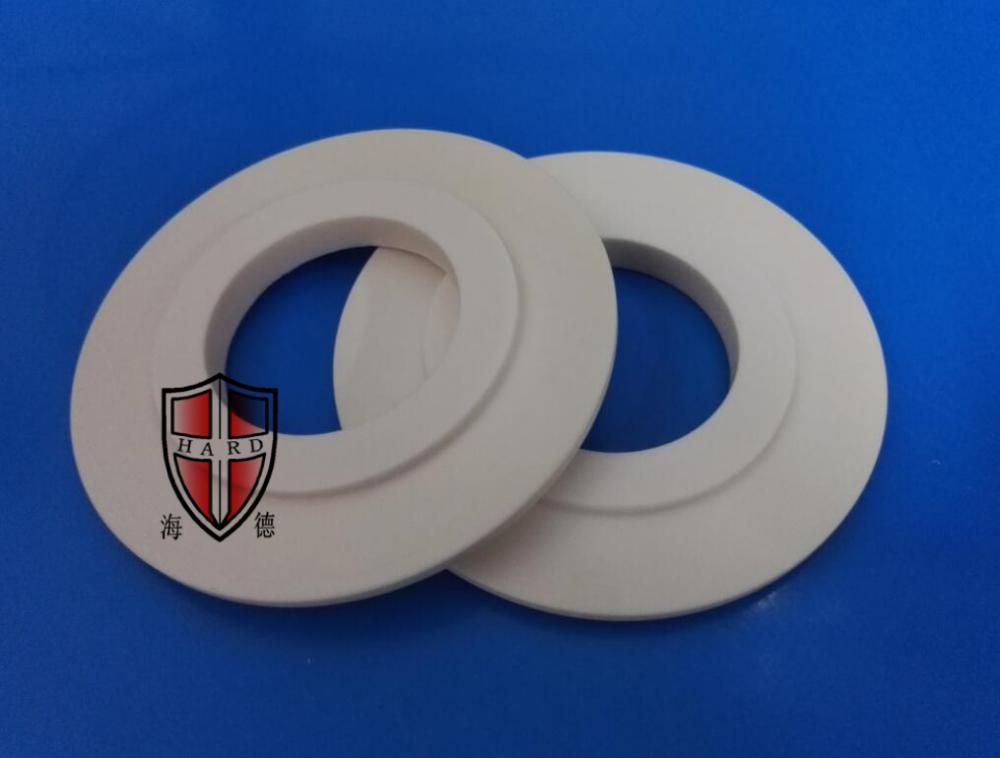 alumina ceramic plate flange circle parts customized