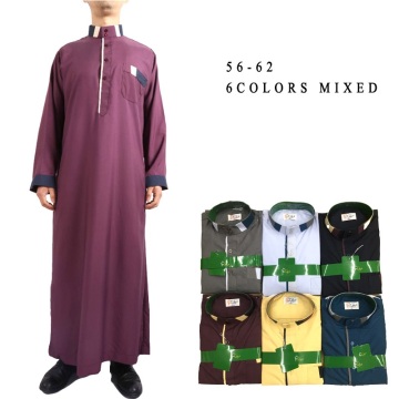 Stand Collar With 2 Button Arab Thobe