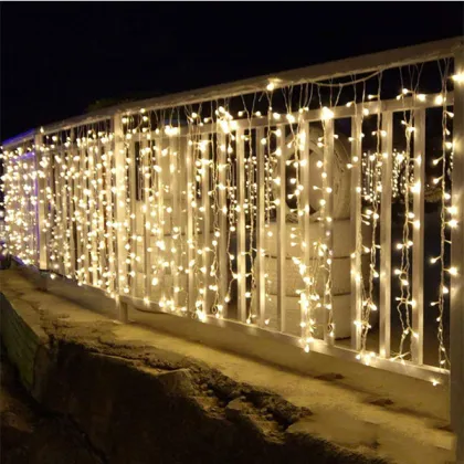 LED Window Star Curtain String Light