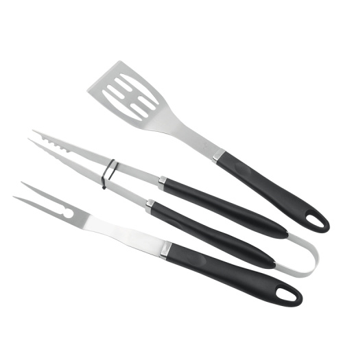 Ensemble d&#39;outils de barbecue professionnels en acier inoxydable 3pcs