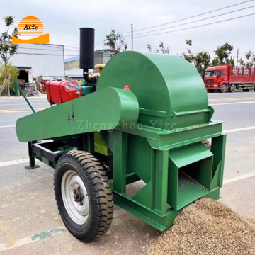 Piccolo tronchi di motori diesel e elaborazione dei rifiuti in legno