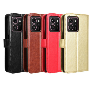 Crazy Horse PU Leather Wallet Flip Case for HMD Skyline 5G Pulse Plus Pro