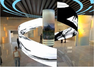 Flexible Advertising Display Curved  Indoor LED Poster