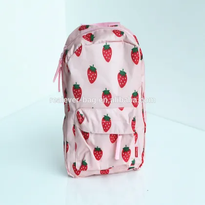 Children strawberry cartoon rain boots raincoat rain gear set