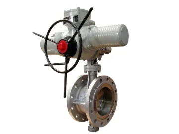 Electrical PTFE Flange Fluorine Lined Butterfly Valve