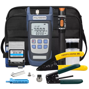 High Quality Fiber Optic Splicing Toolkit: Cleaver, Power Meter & Visual Fault Locator