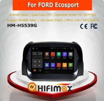 Hifimax 8'' Android 5.1 car gps dvd player for Ford Ecosport 2013 car dvd gps navigation with auto radio stereo entertainment