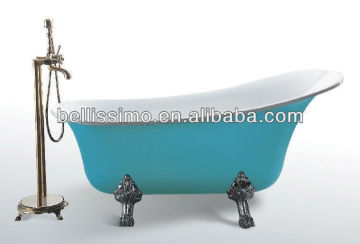 Blue acrylic sheet bathtub with stand BS-6306