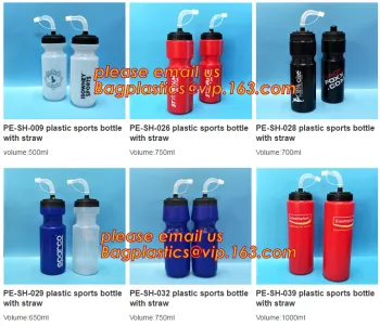 bpa free plastic sports bottle with straw, 700ml sports plastic water bottle with straw, bpa free plastic drink bottle with stra