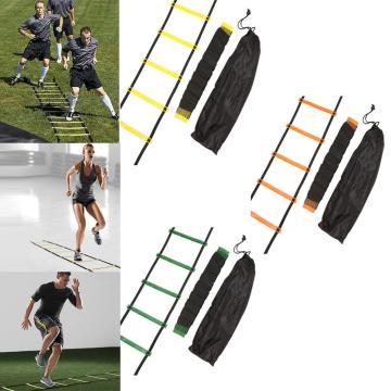 Hot 4/6/7/9/12/14 Rung Nylon Straps Agility Training Ladders Soccer Football Speed Ladder Training Stairs Fitness Equipment