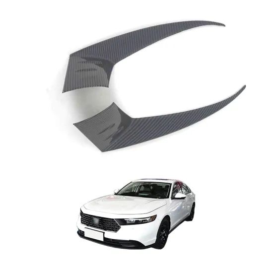 2023 Honda Accord ABS Carbon Fiber Exterior Trim - Chrome Headlight Eyebrow