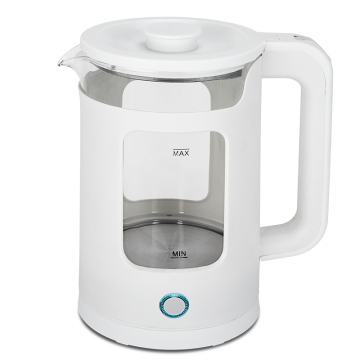 Muestra de 1 centavo 360 ° Interruptor automático de protección para hervir al hervidor de vidrio eléctrico con indicador LED