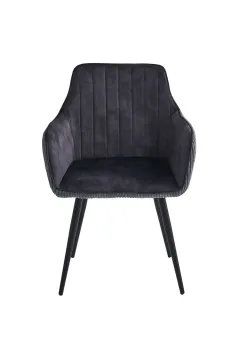 Fabric Corduroy Patchwork Dining Chair