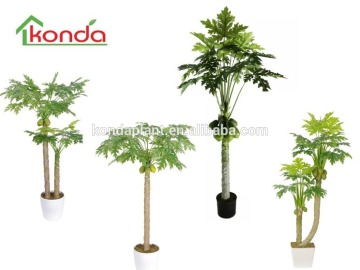 Best selling artificial papaya tree/ artificial bonsai for garden decoratio,fake pawpaw trees