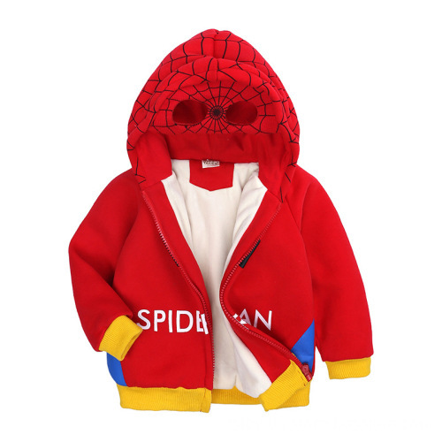 Cartoon print pattern children zip up hoodie 100% cotton autumn boy ninja hoodies