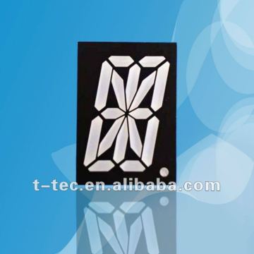 1 "οθόνη LED 16 τμημάτων, ένα ψηφίο.