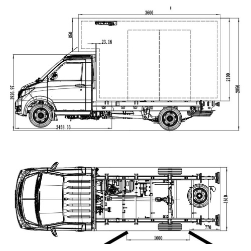 Customized GSP-Compliant Electric Refrigerated Mini Truck for Vaccine Transport
