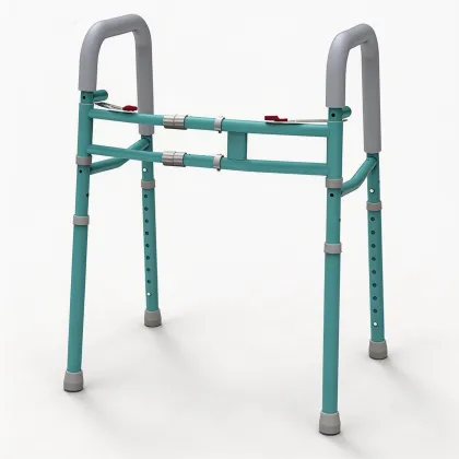 Stainless Steel Foldable Pediatric Walker in Tiffany Blue