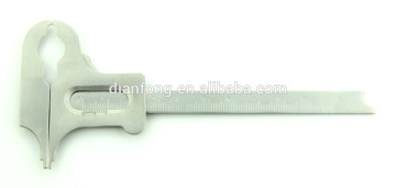 Dental lab / sergical Endodontic measuring instrument stainless steel boley gauge vernier caliper sliding tenth