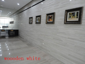 wooden white marble