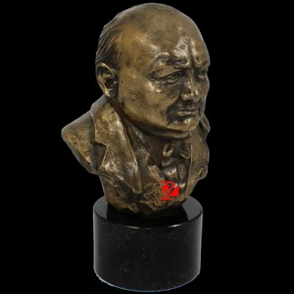 famous head statue,Churchill bronze bust sculpture