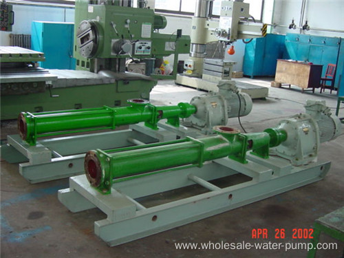 Single screw volume pump