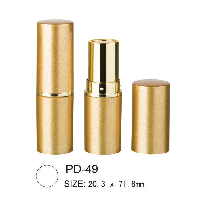 Cosmetic Round Plastic Lipstick Case