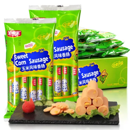 Wangzhongwang Sweet Corn Ham Sausage - Chinese Chundu Halal Wholesaler