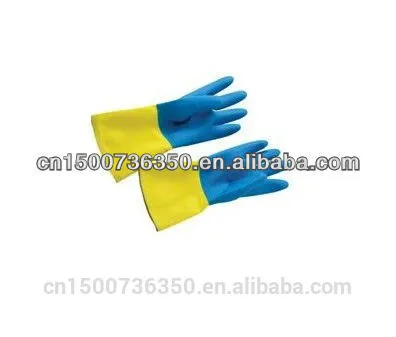 different colors latex arm glove/rubber kitchen cleaning gloves