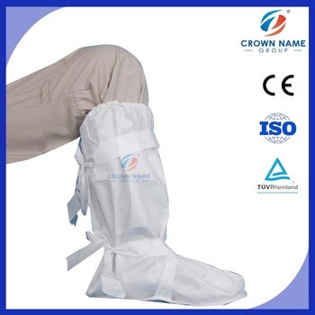 Best Selling 4 Belts with PVC Sole Top Elasticated Disposable Microporous Boot Cover