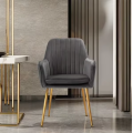 Cadeira de jantar luxuosa de veludo com design nórdico