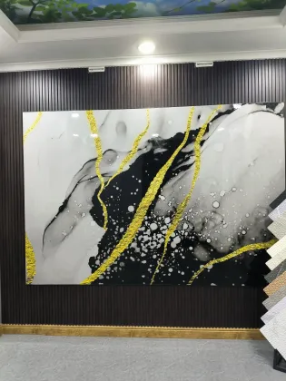 Mirror Finish UV Cured Marble Sheet Fade Resistant