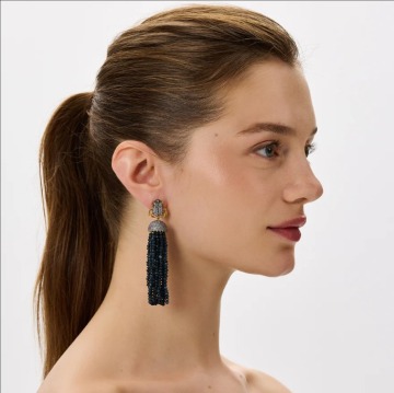 Pendientes de jade hechos a mano para fiestas